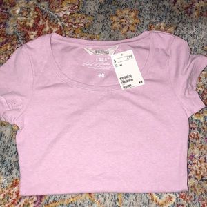 H&M pink/purple basic tee
